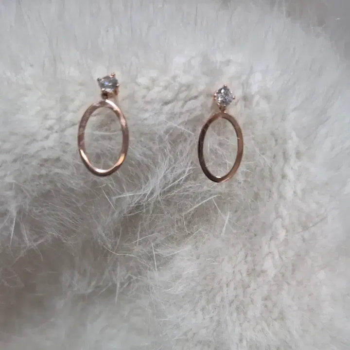 [BUNJANG] JUDY AND PAUL Crystal Jewelry Set / JUDY AND PAUL 글리 오발 크리스탈 로즈골드