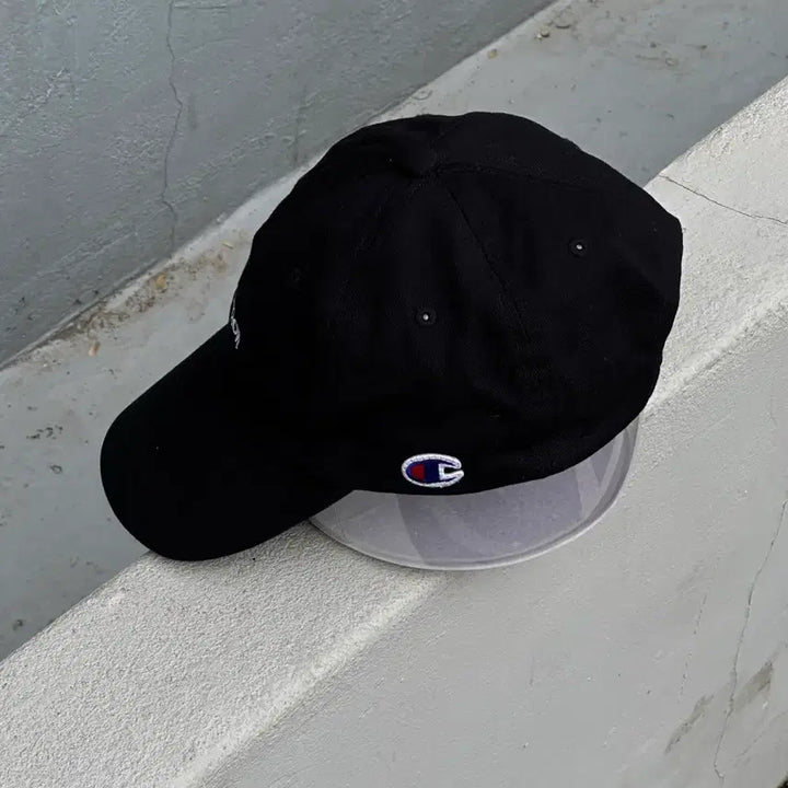 [BUNJANG] Champion Black Ball Cap Hat (Japanese Version) / [F] 챔피온 블랙 볼캡 모자 (일본판)