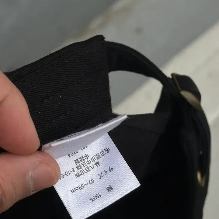 [BUNJANG] Champion Black Ball Cap Hat (Japanese Version) / [F] 챔피온 블랙 볼캡 모자 (일본판)