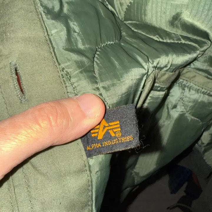 [BUNJANG] Alpha Industries Liner Lightweight Padding Jacket XS / 알파인더스트리 라이너 경량패딩 깔깔이 XS
