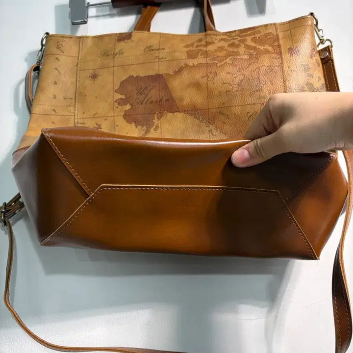 [BUNJANG] World Map Shoulder & Cross Bag B012 / 만원샵) 세계지도 숄더&크로스백 B012