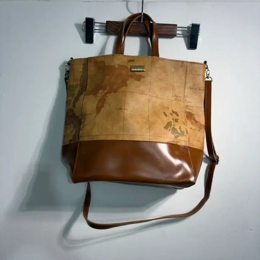 [BUNJANG] World Map Shoulder & Cross Bag B012 / 만원샵) 세계지도 숄더&크로스백 B012