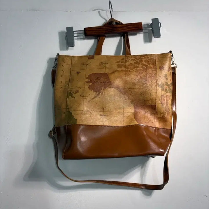 [BUNJANG] World Map Shoulder & Cross Bag B012 / 만원샵) 세계지도 숄더&크로스백 B012
