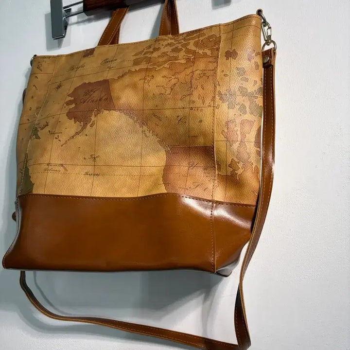 [BUNJANG] World Map Shoulder & Cross Bag B012 / 만원샵) 세계지도 숄더&크로스백 B012