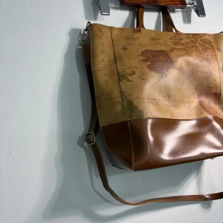 [BUNJANG] World Map Shoulder & Cross Bag B012 / 만원샵) 세계지도 숄더&크로스백 B012