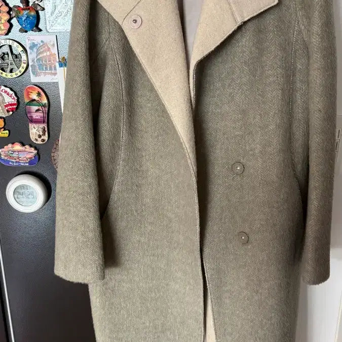 [BUNJANG] S. Solegia Herringbone Long Coat / 에스 솔레지아 핸드메이드 헤링본 롱 코트 판매합니다.