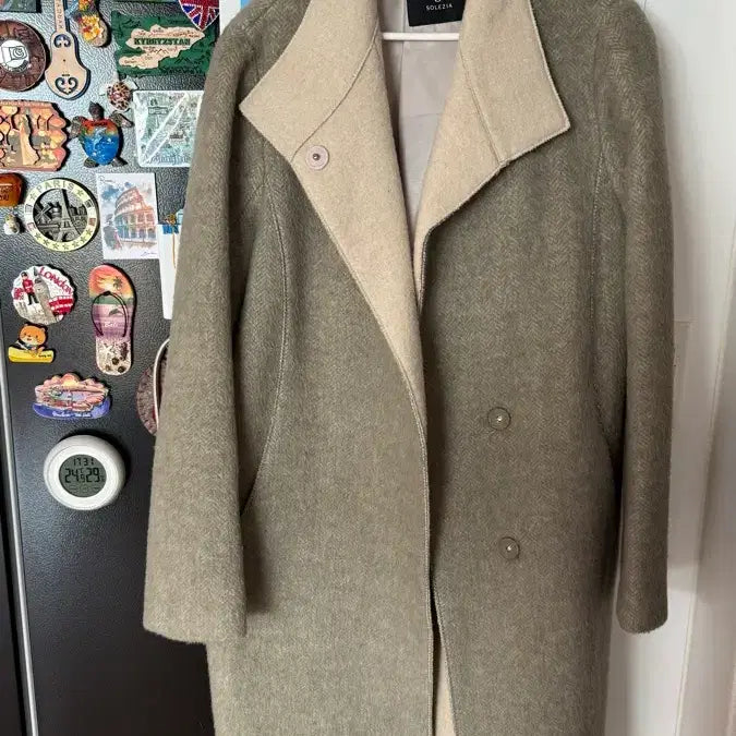 [BUNJANG] S. Solegia Herringbone Long Coat / 에스 솔레지아 핸드메이드 헤링본 롱 코트 판매합니다.