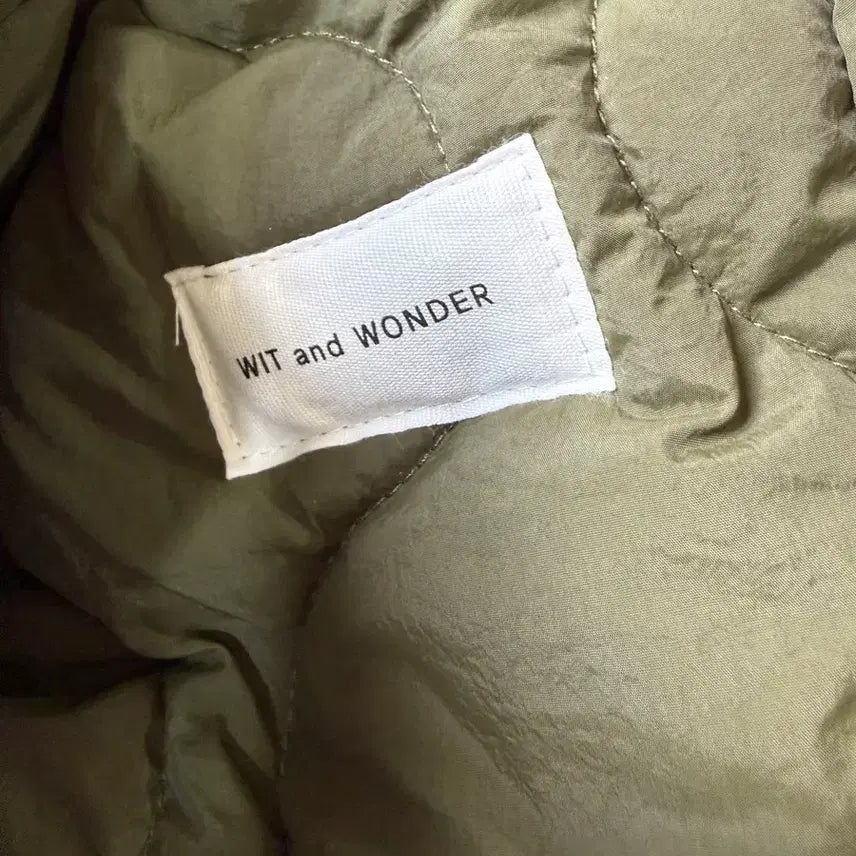 [BUNJANG] Unbranded Lightweight Quilted Jacket - Olive - Size L / 경량 오버핏 퀄팅 깔낄이 누빔 L