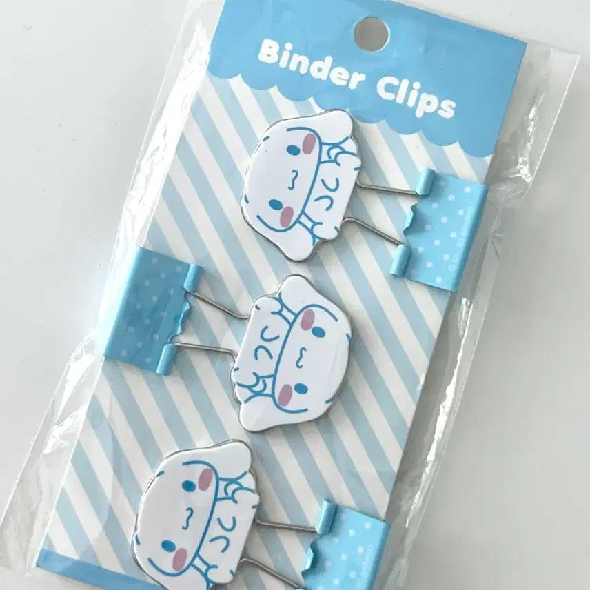[BUNJANG] Sanrio Cinnamoroll 3PC Double Clip Set / 시나모롤 더블 클립 3PC일본정품 산리오 더블 클립