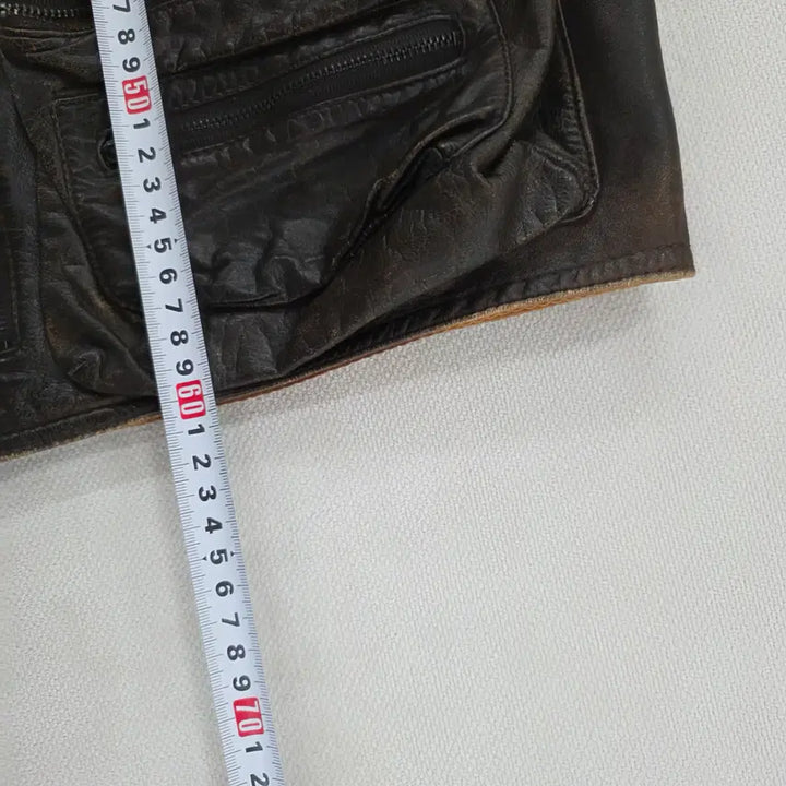 [BUNJANG] Vintage Multi-Pocket Leather Vest / 실측 빈티지 멀티포켓 가죽 조끼 베스트 0225J
