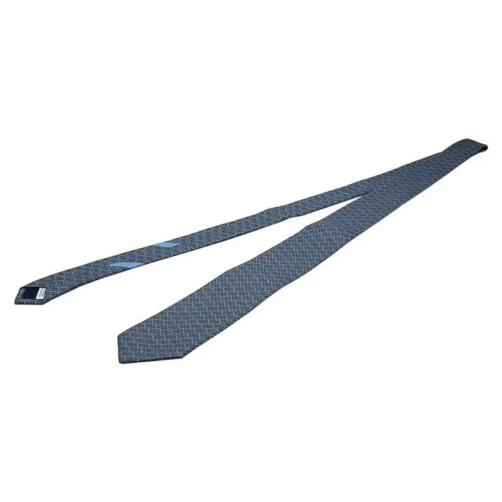 [BUNJANG] Ferragamo Gancini Print Silk Tie / 페라가모 Ferragamo 351204 간치니 프린트 실크 타이