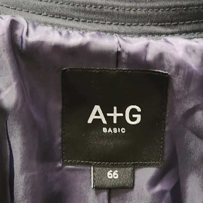 [BUNJANG] A+G BASIC Navy Trench Coat (Size 66) / A+G BASIC 네이비 트렌치 코트 66