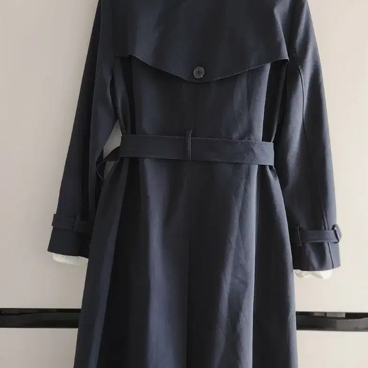 [BUNJANG] A+G BASIC Navy Trench Coat (Size 66) / A+G BASIC 네이비 트렌치 코트 66