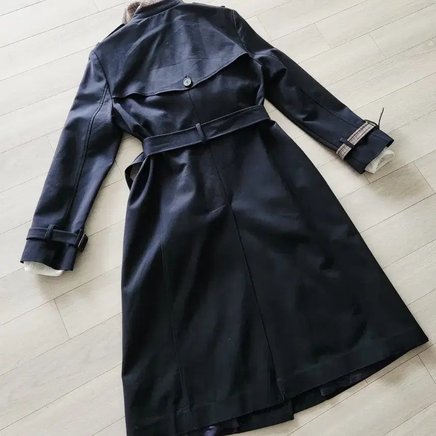 [BUNJANG] A+G BASIC Navy Trench Coat (Size 66) / A+G BASIC 네이비 트렌치 코트 66