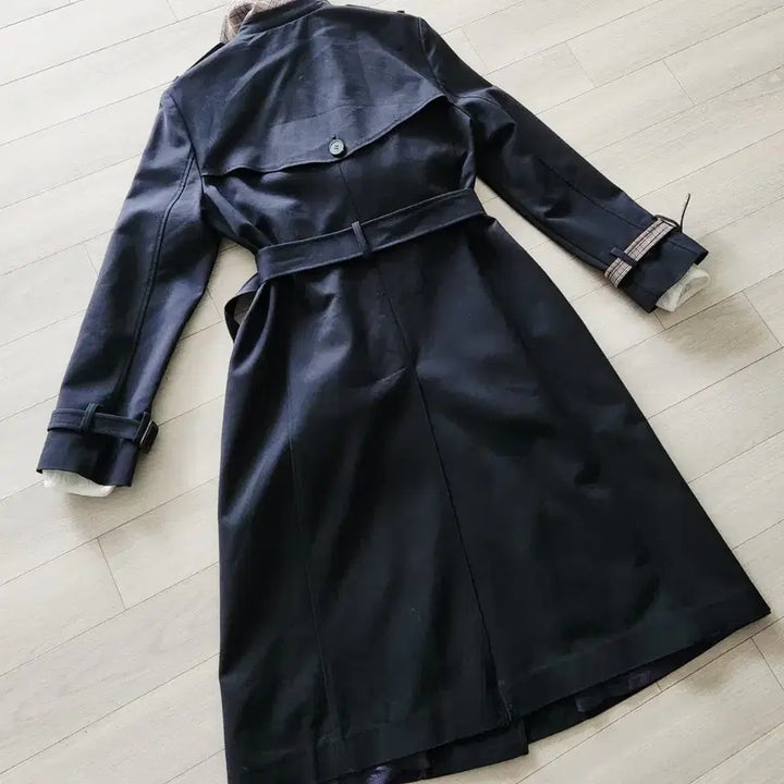 [BUNJANG] A+G BASIC Navy Trench Coat (Size 66) / A+G BASIC 네이비 트렌치 코트 66