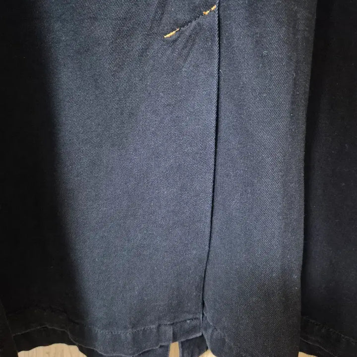 [BUNJANG] Black Denim Long Shirt Jacket / 블랙 데님 롱 셔츠 자켓