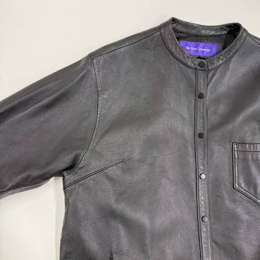 [BUNJANG] The Isaac Collection Leather Jacket 55 / 더아이작콜렉션 가죽 자켓 55