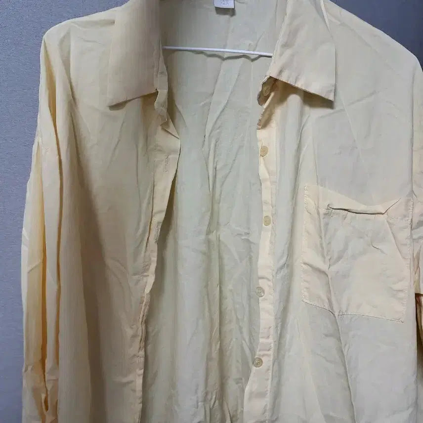 [BUNJANG] The ZoA Yellow Summer Shirt / 여름 와이셔츠