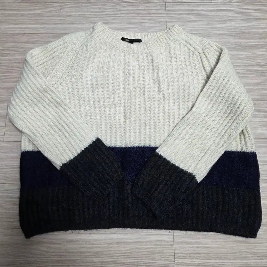 [BUNJANG] Maje 배색 Knit Sweater / Maje 마쥬 배색 니트 (1사이즈)