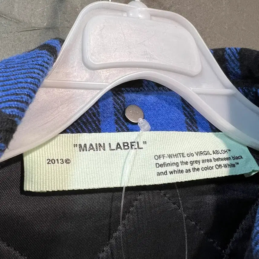 [BUNJANG] Off-White Flannel Shirt Jacket / [XS] 18AW Off white 오프화이트 플란넬 셔츠 자켓