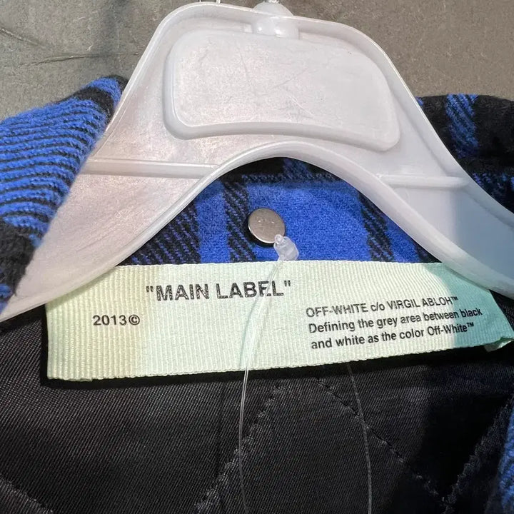 [BUNJANG] Off-White Flannel Shirt Jacket / [XS] 18AW Off white 오프화이트 플란넬 셔츠 자켓