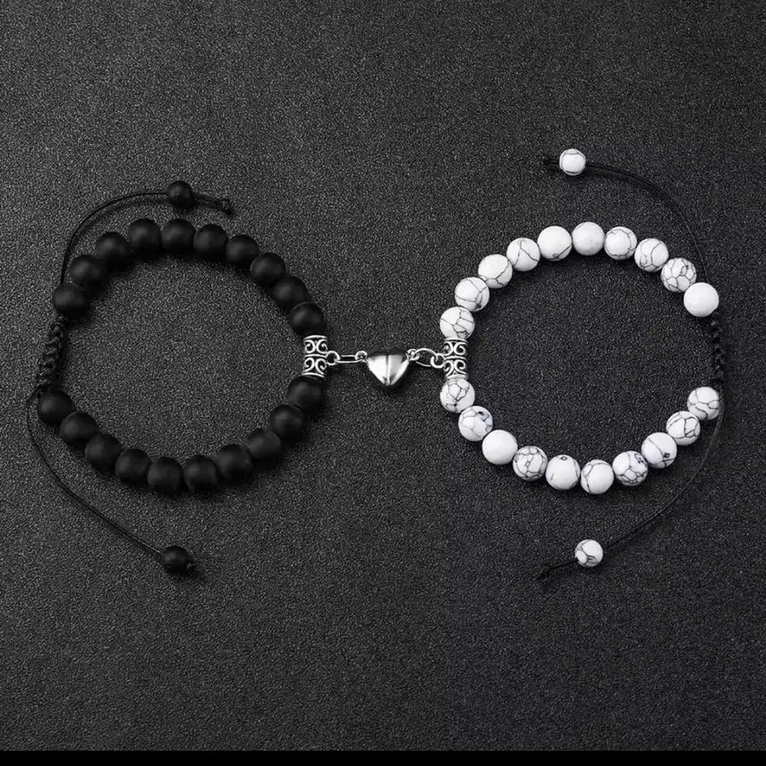 [BUNJANG] Geneva Watch and Bracelet Set / 제네바 시계 팔찌 세트 블랙/화이트 세트