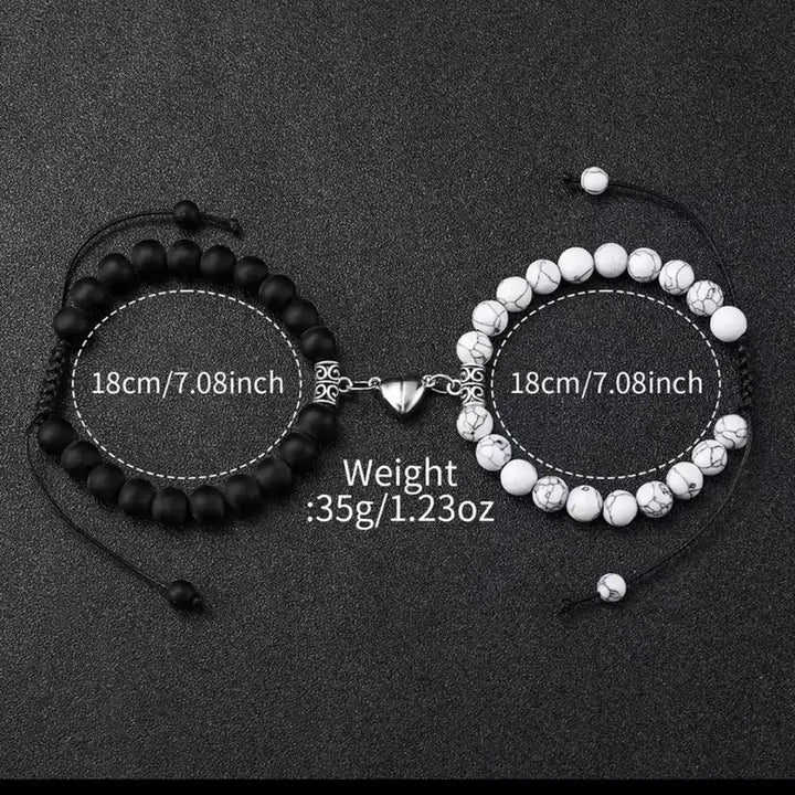 [BUNJANG] Geneva Watch and Bracelet Set / 제네바 시계 팔찌 세트 블랙/화이트 세트