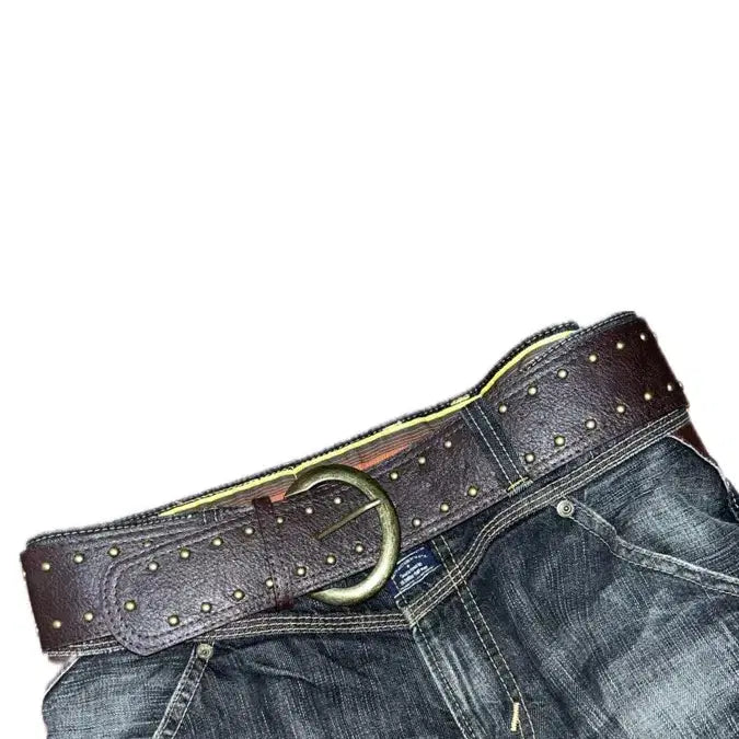 [BUNJANG] American Vintage Leather Western Belt / American vintage leather western belt