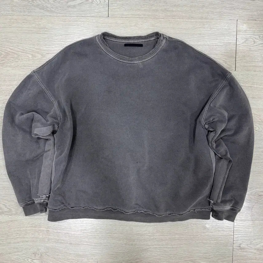 [BUNJANG] Haider Ackermann Gray Pulse Low Edge Sweatshirt / 하이더아커만 그레이 펄스 로우 엣지 스웻셔츠