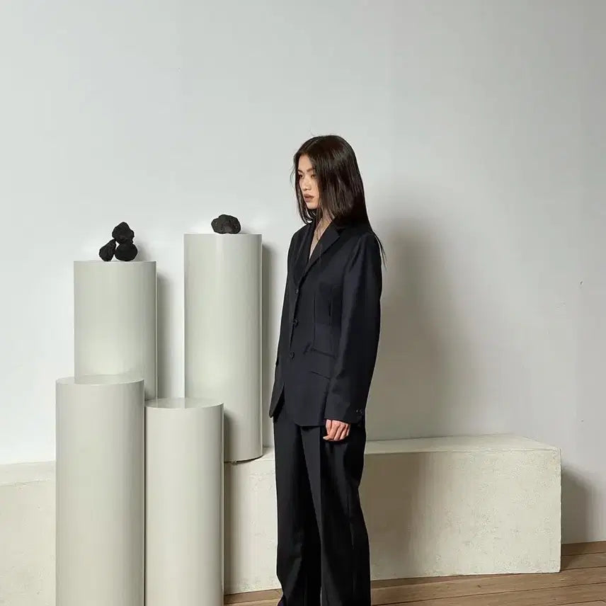 [BUNJANG] WMM Black Suit Set / Wmm 블랙 수트 셋업