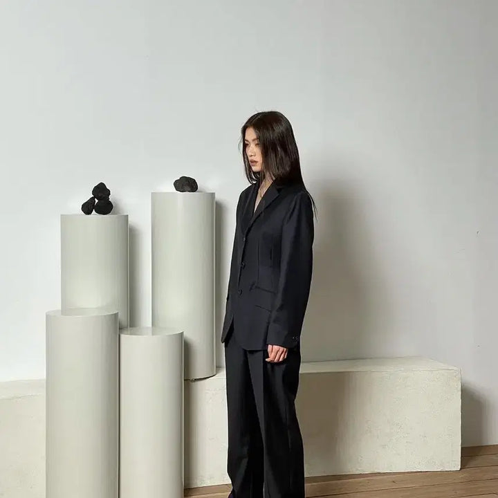 [BUNJANG] WMM Black Suit Set / Wmm 블랙 수트 셋업