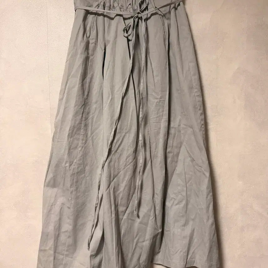 [BUNJANG] Long Skirt / 뒷밴딩 면 끈 롱스커트