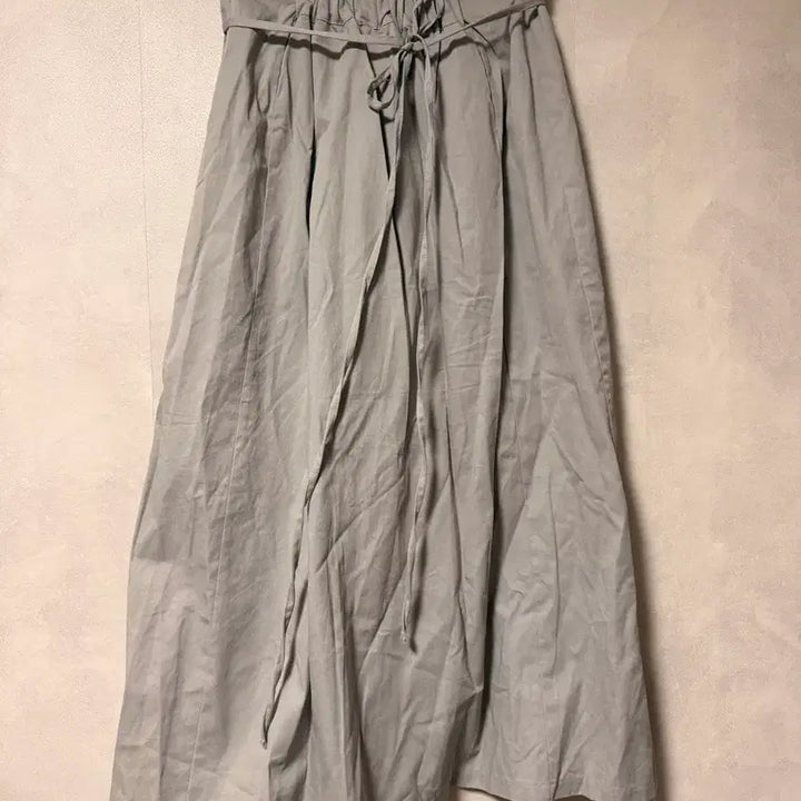 [BUNJANG] Long Skirt / 뒷밴딩 면 끈 롱스커트