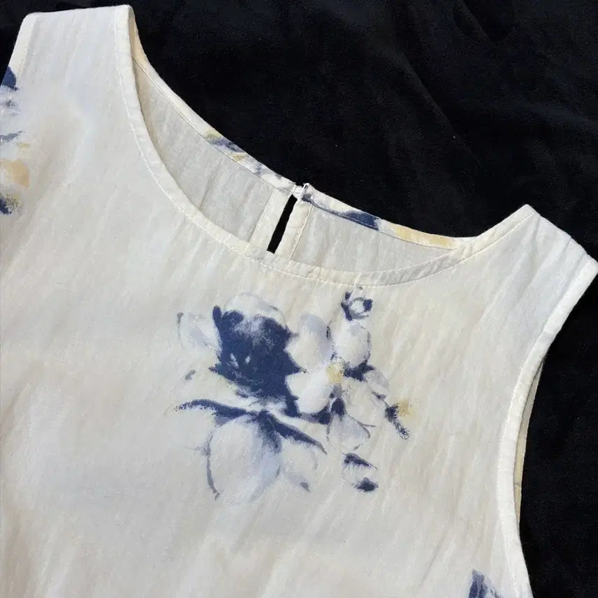 [BUNJANG] Vintage Floral Pattern Long Dress / 일본빈티지 플라워 패턴 롱원피스