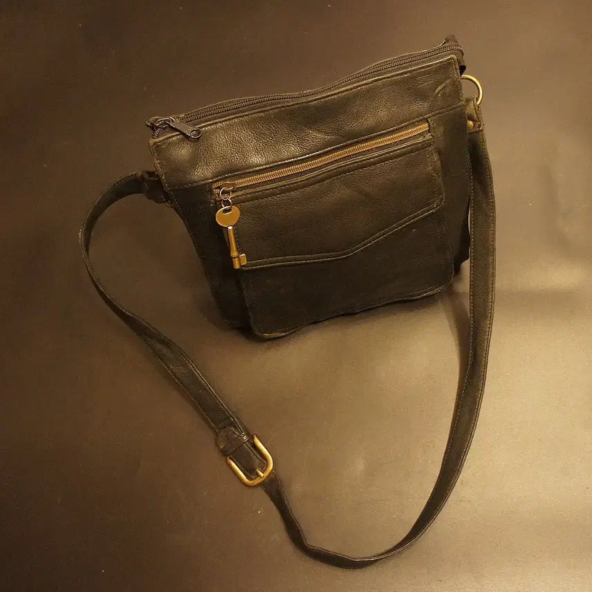 [BUNJANG] Fossil Crossbody Leather Bag / 6949 파슬가방 크로스백 미니가방 남자가방 여자가방 크로스가방 가죽백