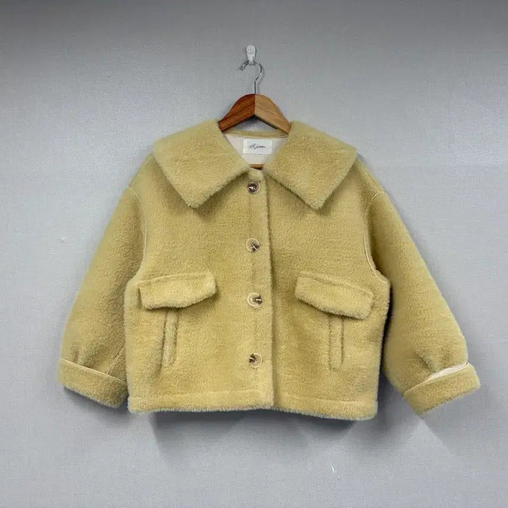 [BUNJANG] Yellow Fur Jacket / [급매새상품] 옐로우 퍼 자켓