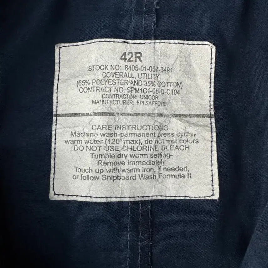 [BUNJANG] U.S. Navy Utility Coverall 42R / 미해군 커버올 유틸리티 42R 오리지널 NAVY