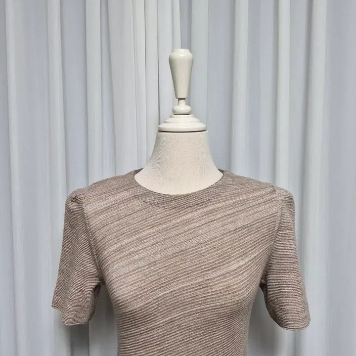 [BUNJANG] SJSJ Leopard Pattern Midi Dress / [한섬SJSJ]레오파드 패턴 반팔 원피스