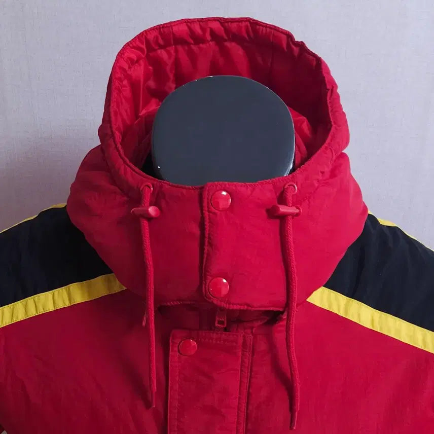 [BUNJANG] Supreme Red Hooded Padded Jacket / 슈프림 레드 후드 패딩 자켓