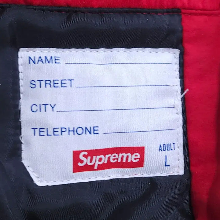 [BUNJANG] Supreme Red Hooded Padded Jacket / 슈프림 레드 후드 패딩 자켓