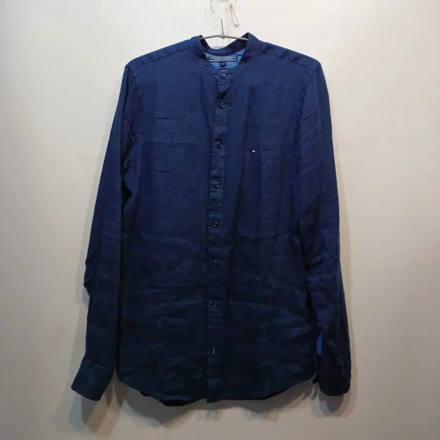 [BUNJANG] Tommy Hilfiger China Collar Shirt Navy / 타미힐피거 차이나카라 셔츠 네이비90~95사이즈 봄가을  62226