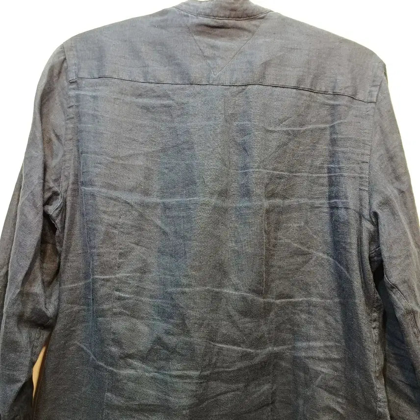 [BUNJANG] Tommy Hilfiger China Collar Shirt Navy / 타미힐피거 차이나카라 셔츠 네이비90~95사이즈 봄가을  62226