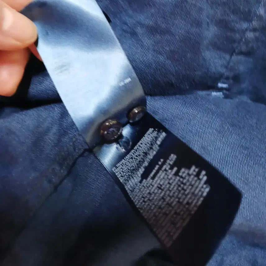 [BUNJANG] Tommy Hilfiger China Collar Shirt Navy / 타미힐피거 차이나카라 셔츠 네이비90~95사이즈 봄가을  62226