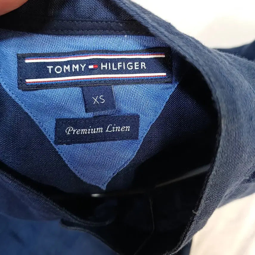 [BUNJANG] Tommy Hilfiger China Collar Shirt Navy / 타미힐피거 차이나카라 셔츠 네이비90~95사이즈 봄가을  62226