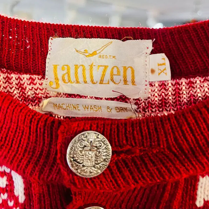 [BUNJANG] Jantzen Coin Button Knit Cardigan / 잔첸 코인 버튼 니트 카디건