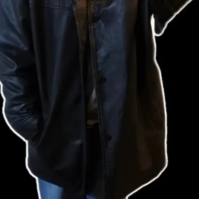 [BUNJANG] Old Navy Leather Car Coat / 올드갭 카코트