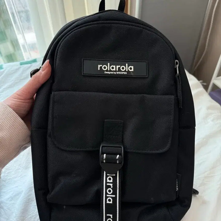[BUNJANG] Rola Rola Mini Backpack / 롤라롤라 백팩 블랙/화이트