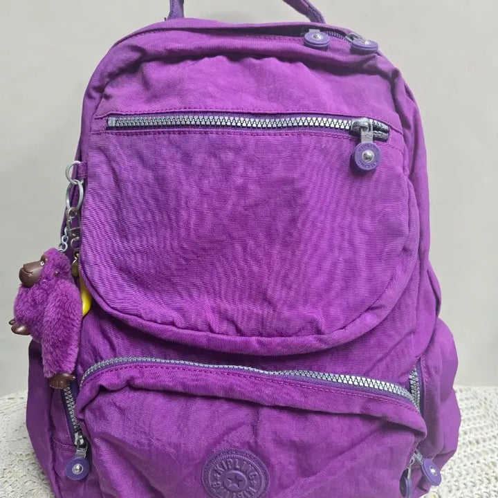 [BUNJANG] Kipling Purple Backpack / 키플링 퍼플 백팩