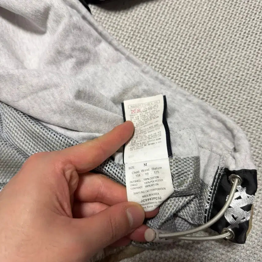 [BUNJANG] Kappa Junji Short Sleeve Hoodie T-shirt / 카파 x 준지 반팔 후드 티셔츠