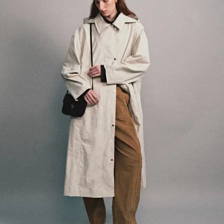 [BUNJANG] Ethos Hooded Long Coat / 에토스 후디드 롱코트 새상품